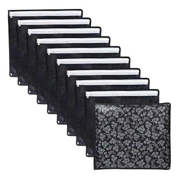 Black_Polypropylene_Printed_Single_Saree_Cover_Set_Of_10