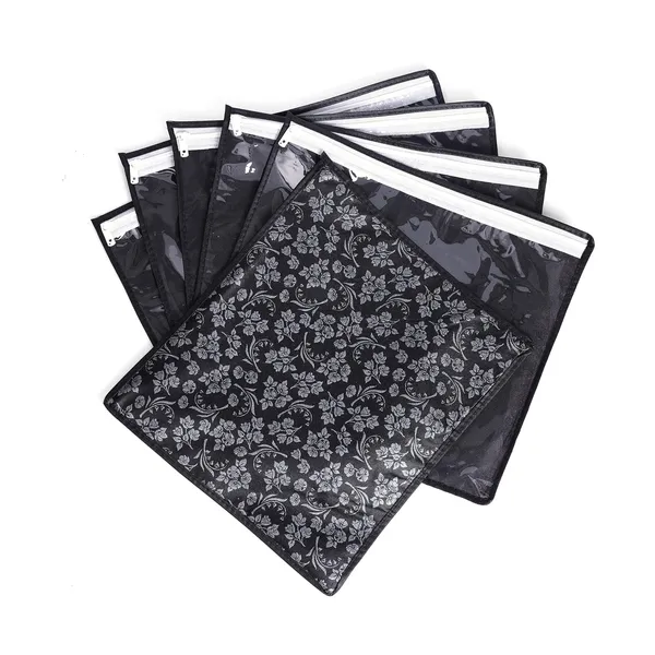 Black_Polypropylene_Printed_Single_Saree_Cover_Set_Of_10