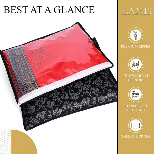 Black_Polypropylene_Printed_Single_Saree_Cover_Set_Of_10