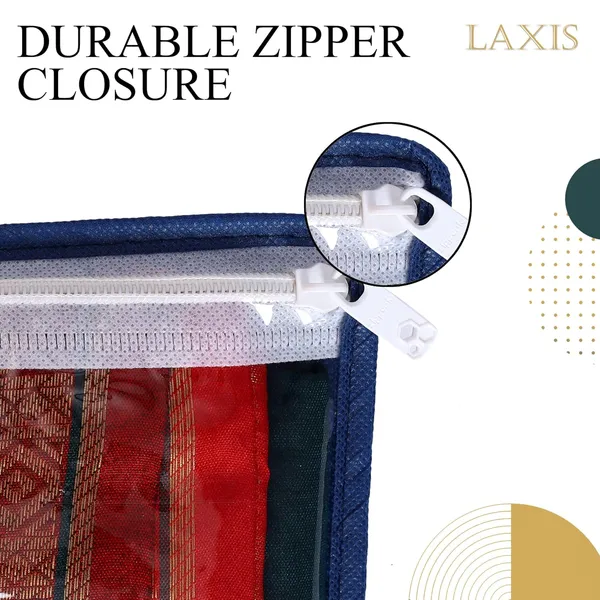 Blue_Polypropylene_Printed_Single_Saree_Cover_Set_Of_10