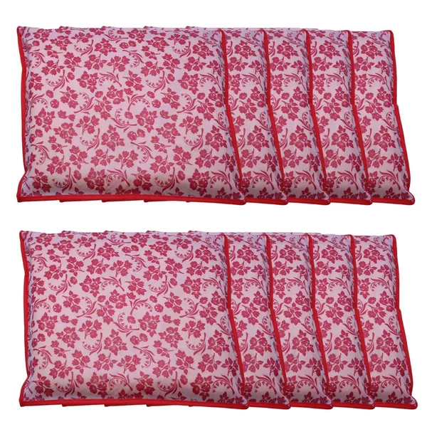 Peach_Polypropylene_Printed_Single_Saree_Cover_Set_Of_10