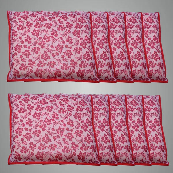 Peach_Polypropylene_Printed_Single_Saree_Cover_Set_Of_10