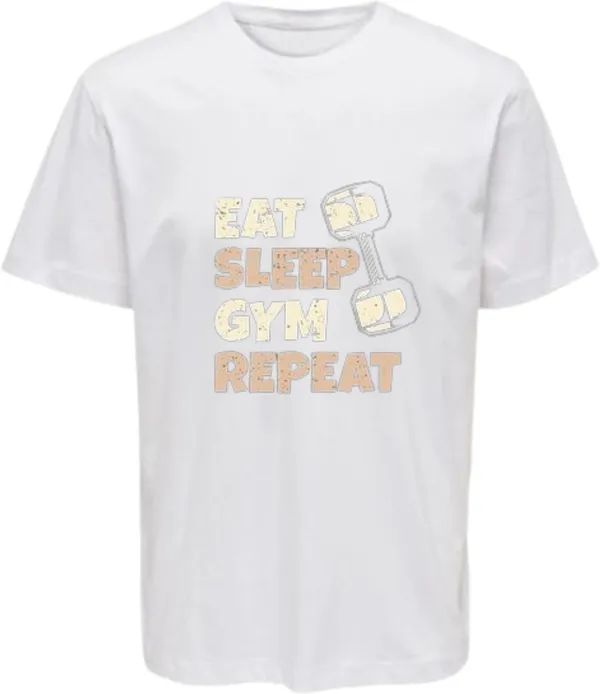 White_Polycotton_Round_Neck_Graphic_Print_T-Shirt_For_Women