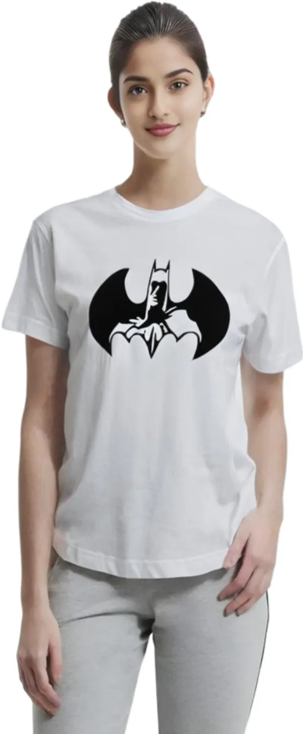 White_Polycotton_Round_Neck_Graphic_Print_T-Shirt_For_Women