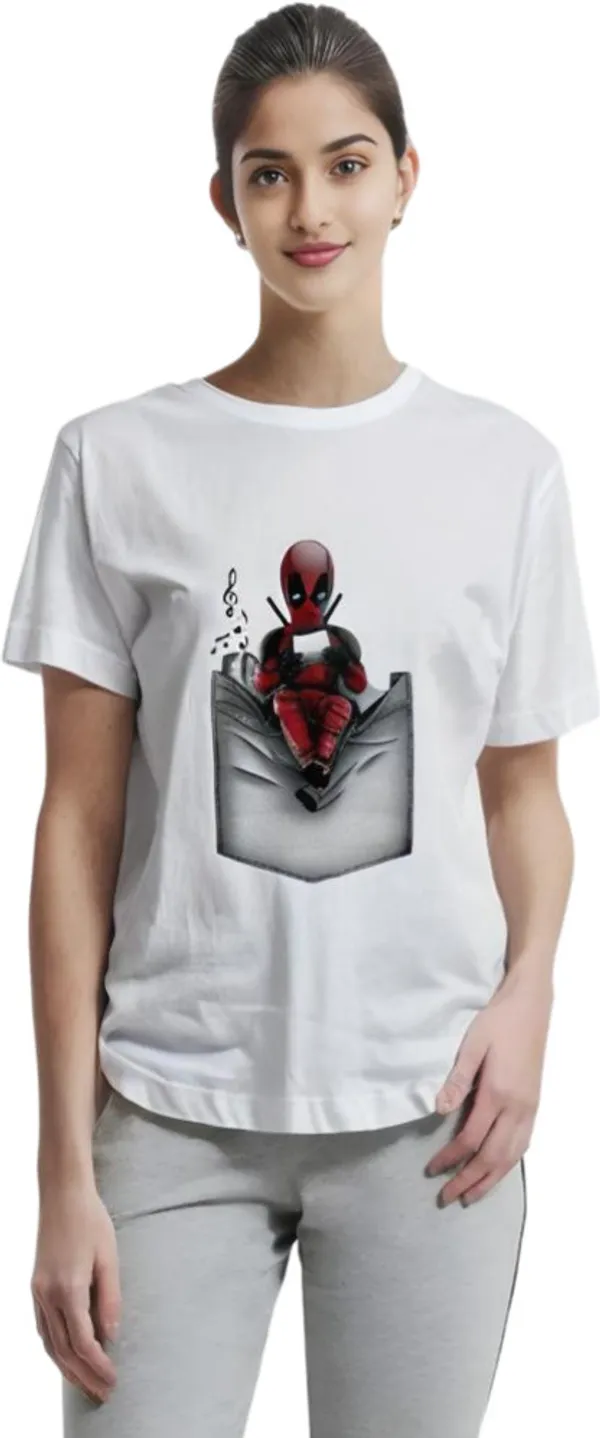 White_Polycotton_Round_Neck_Graphic_Print_T-Shirt_For_Women