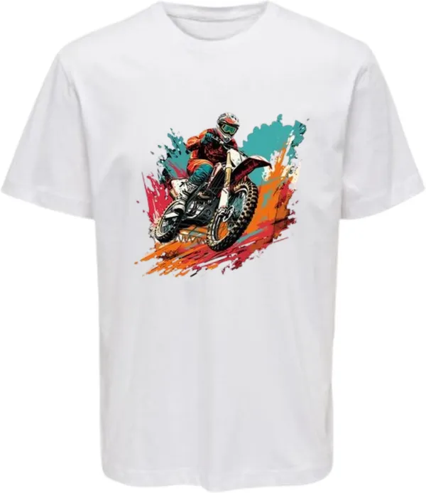 White_Polycotton_Round_Neck_Graphic_Print_T-Shirt_For_Women