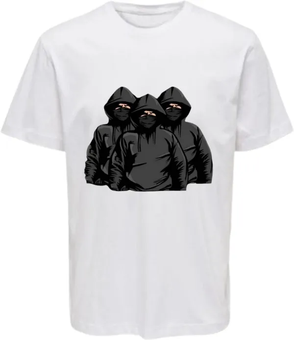 White_Polycotton_Round_Neck_Graphic_Print_T-Shirt_For_Women