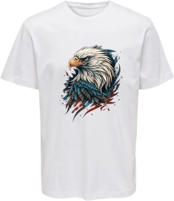 White_Polycotton_Round_Neck_Graphic_Print_T-Shirt_For_Women