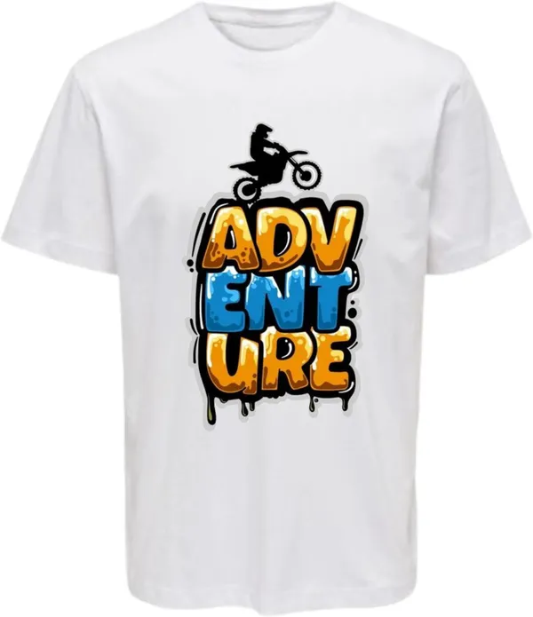 White_Polycotton_Round_Neck_Graphic_Print_T-Shirt_For_Women