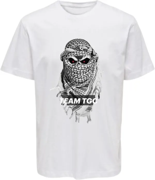 White_Polycotton_Round_Neck_Graphic_Print_T-Shirt_For_Women