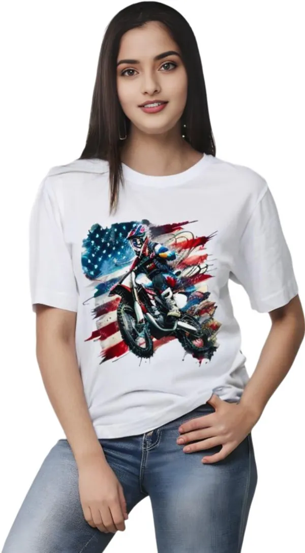 White_Polycotton_Round_Neck_Graphic_Print_T-Shirt_For_Women