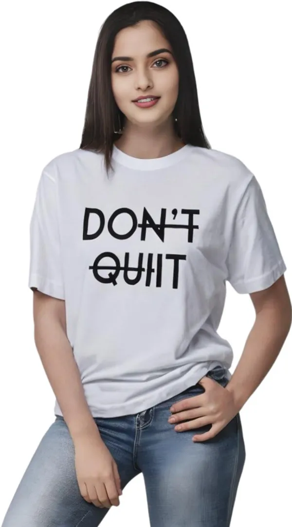 White_Polycotton_Round_Neck_Graphic_Print_T-Shirt_For_Women