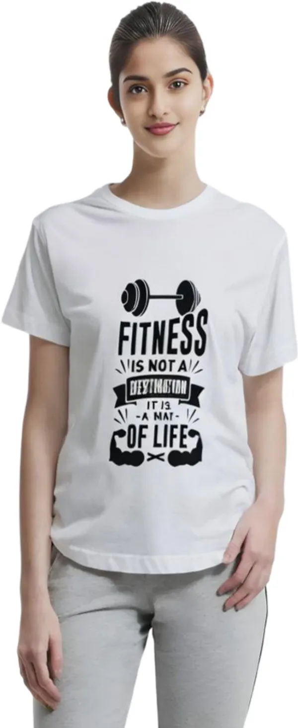 White_Polycotton_Round_Neck_Graphic_Print_T-Shirt_For_Women