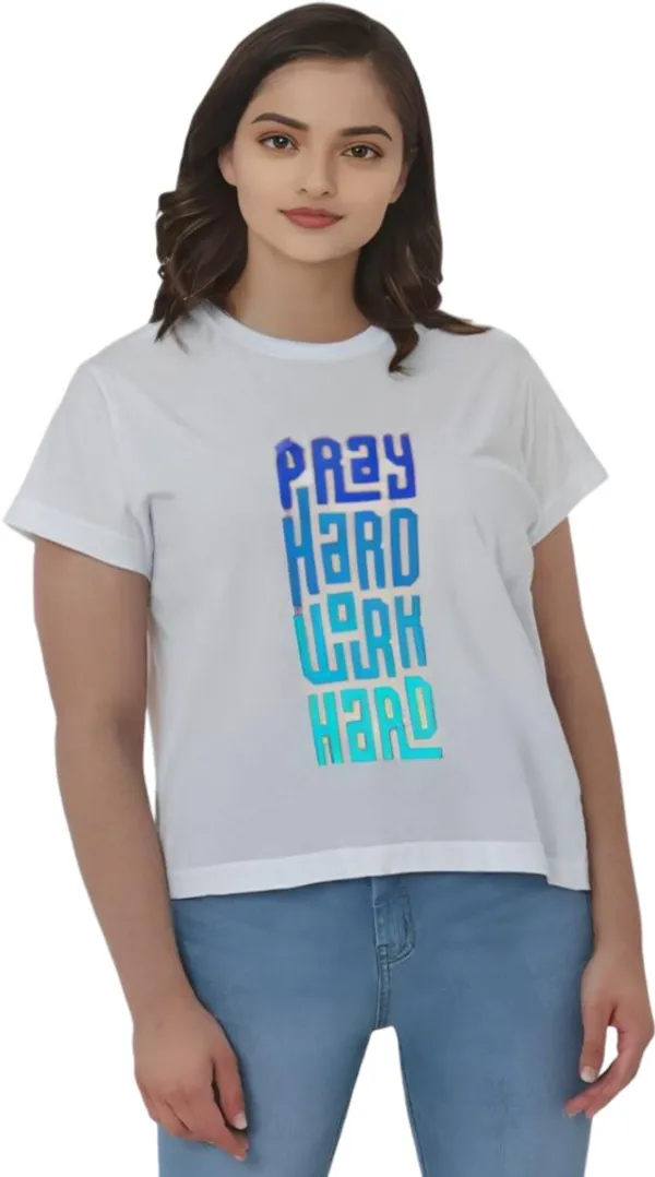 White_Polycotton_Round_Neck_Graphic_Print_T-Shirt_For_Women