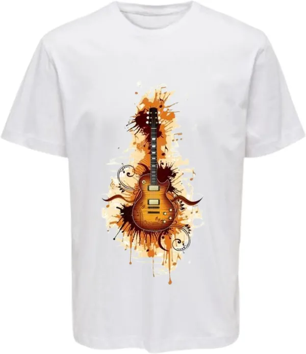 White_Polycotton_Crew_Neck_Printed_T-Shirt_For_Women