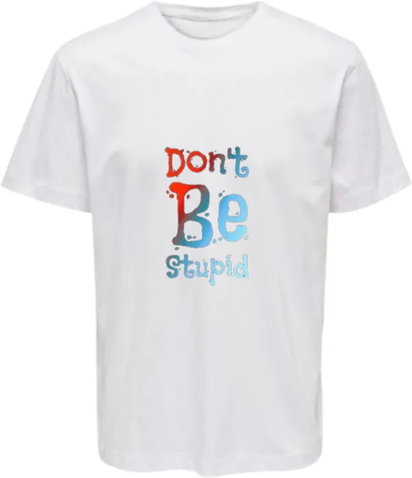 White_Polycotton_Crew_Neck_Printed_T-Shirt_For_Women