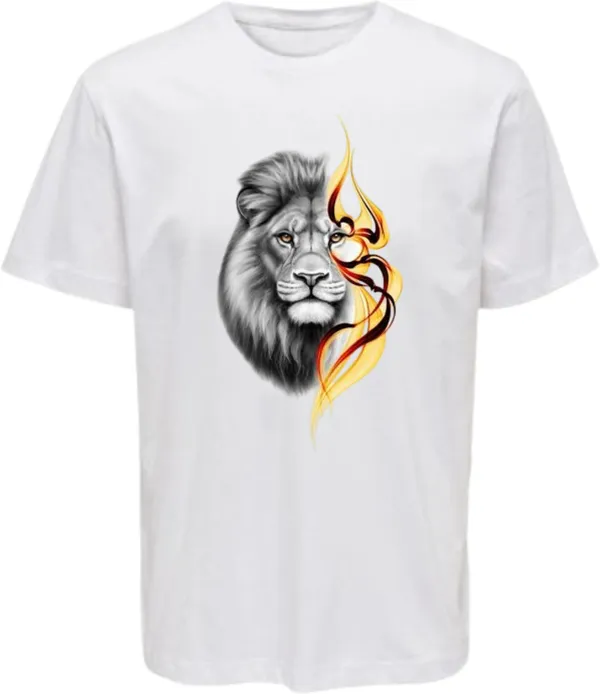 White_Polycotton_Round_Neck_Printed_T-Shirt_For_Women