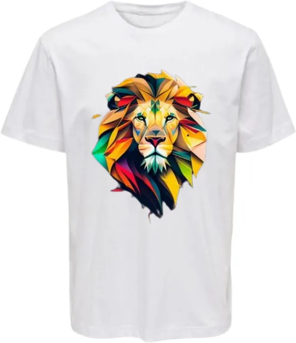 White_Polycotton_Round_Neck_Printed_T-Shirt_For_Women