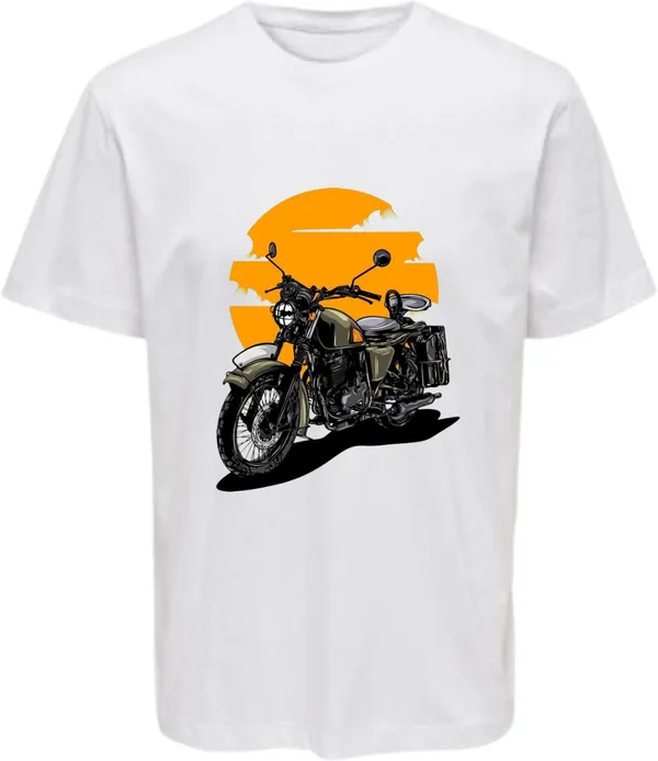 White_Polycotton_Round_Neck_Printed_T-Shirt_For_Women