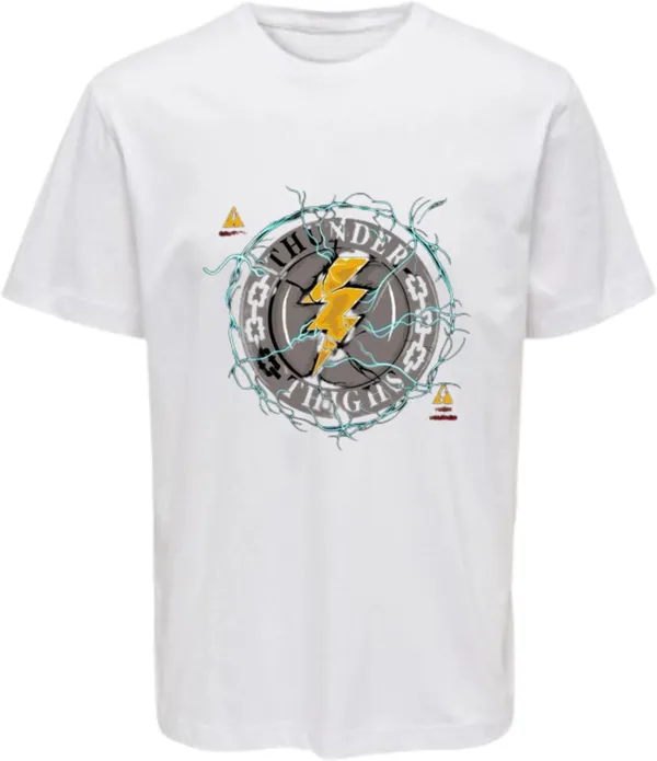White_Polycotton_Round_Neck_Printed_T-Shirt_For_Women