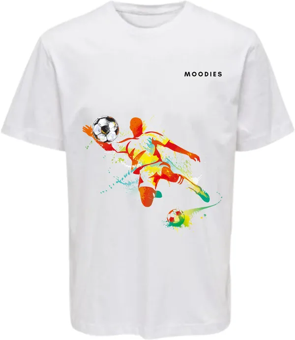 White_Polycotton_Round_Neck_Printed_T-Shirt_For_Women