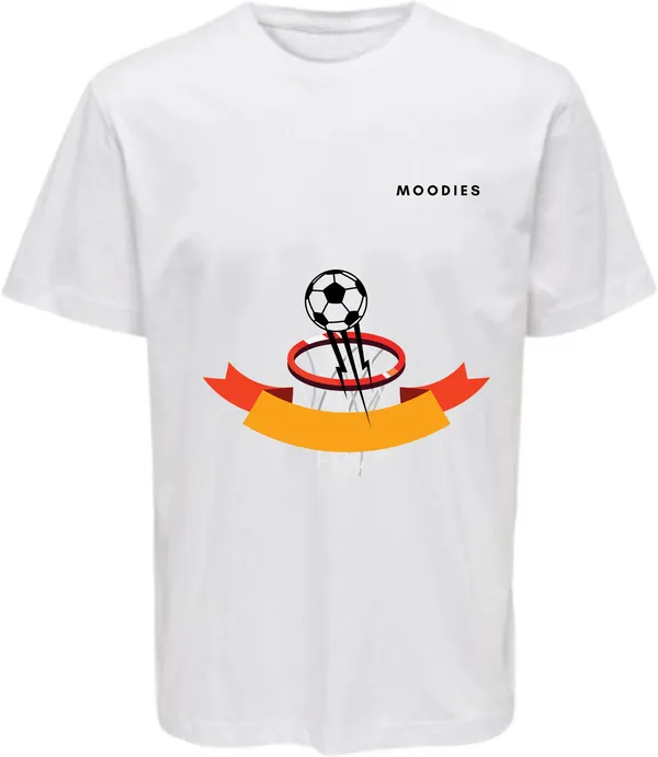 White_Polycotton_Round_Neck_Printed_T-Shirt_For_Women