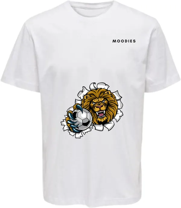 White_Polycotton_Round_Neck_Printed_T-Shirt_For_Women