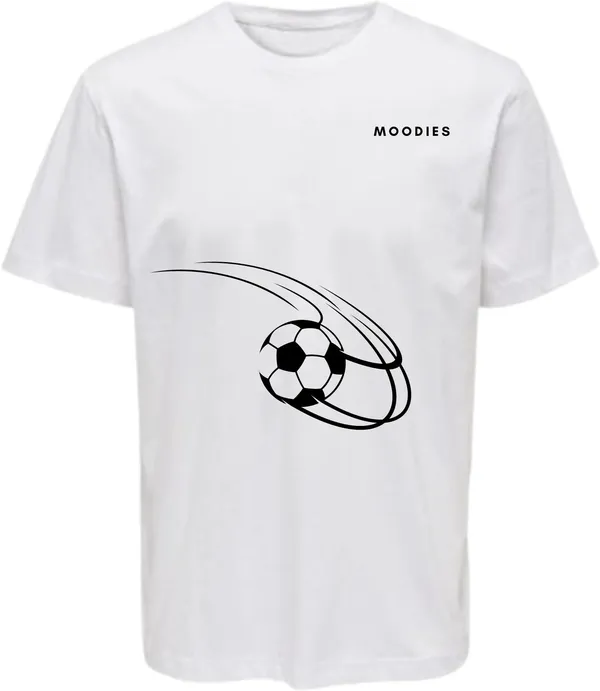 White_Polycotton_Round_Neck_Printed_T-Shirt_For_Women