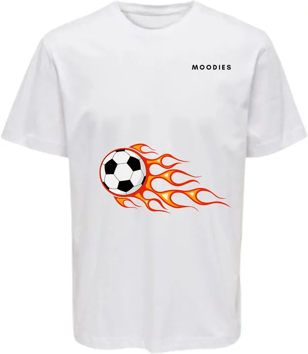 White_Polycotton_Round_Neck_Printed_T-Shirt_For_Women