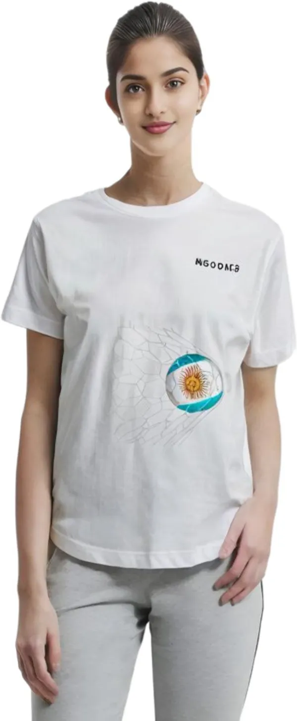 White_Polycotton_Round_Neck_Printed_T-Shirt_For_Women