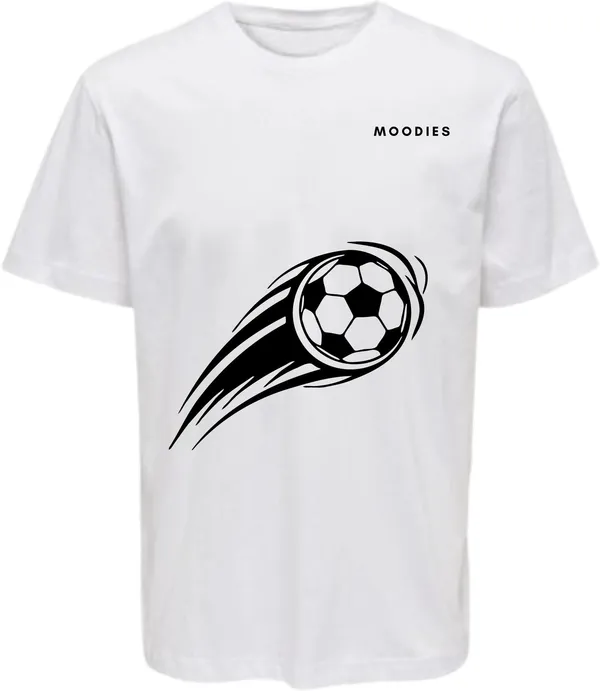 White_Polycotton_Round_Neck_Printed_T-Shirt_For_Women