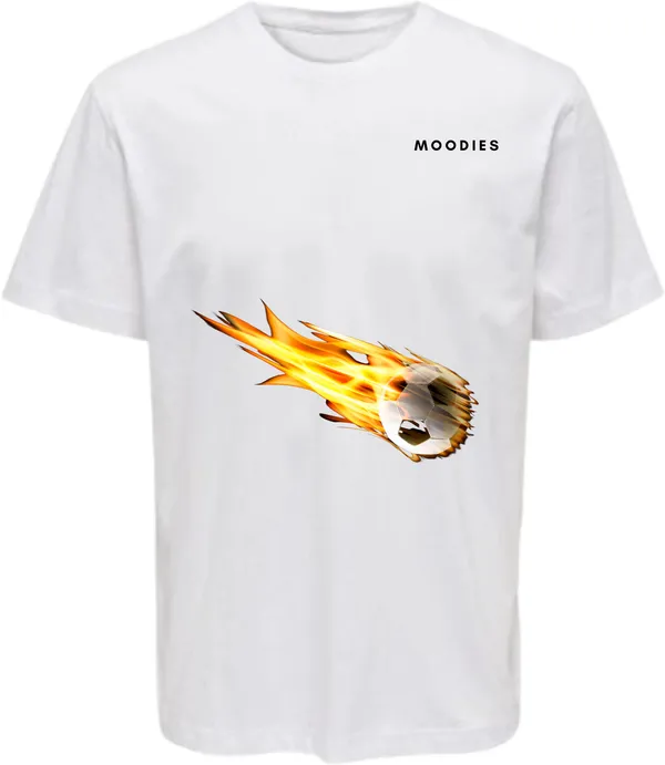 White_Polycotton_Round_Neck_Printed_T-Shirt_For_Women