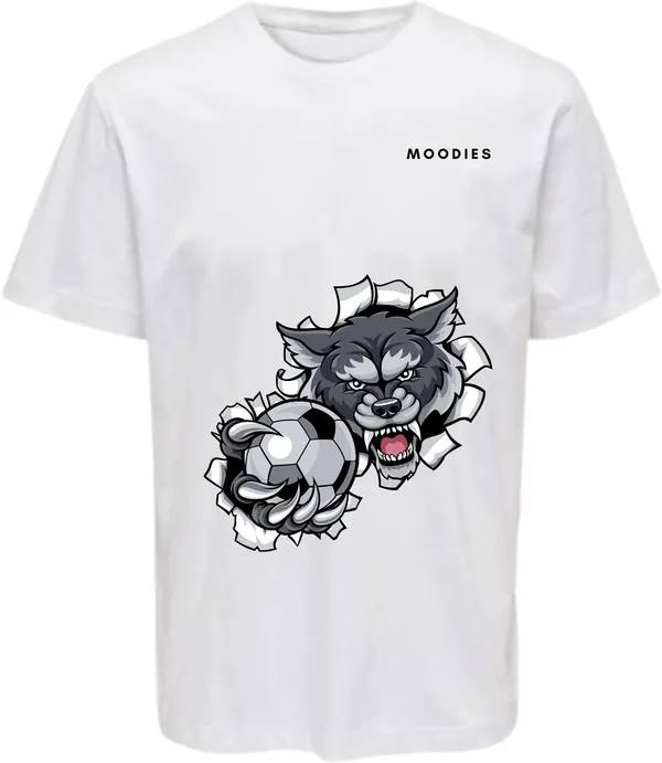 White_Polycotton_Round_Neck_Printed_T-Shirt_For_Women