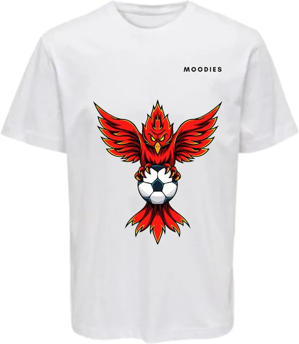 White_Polycotton_Round_Neck_Printed_T-Shirt_For_Women