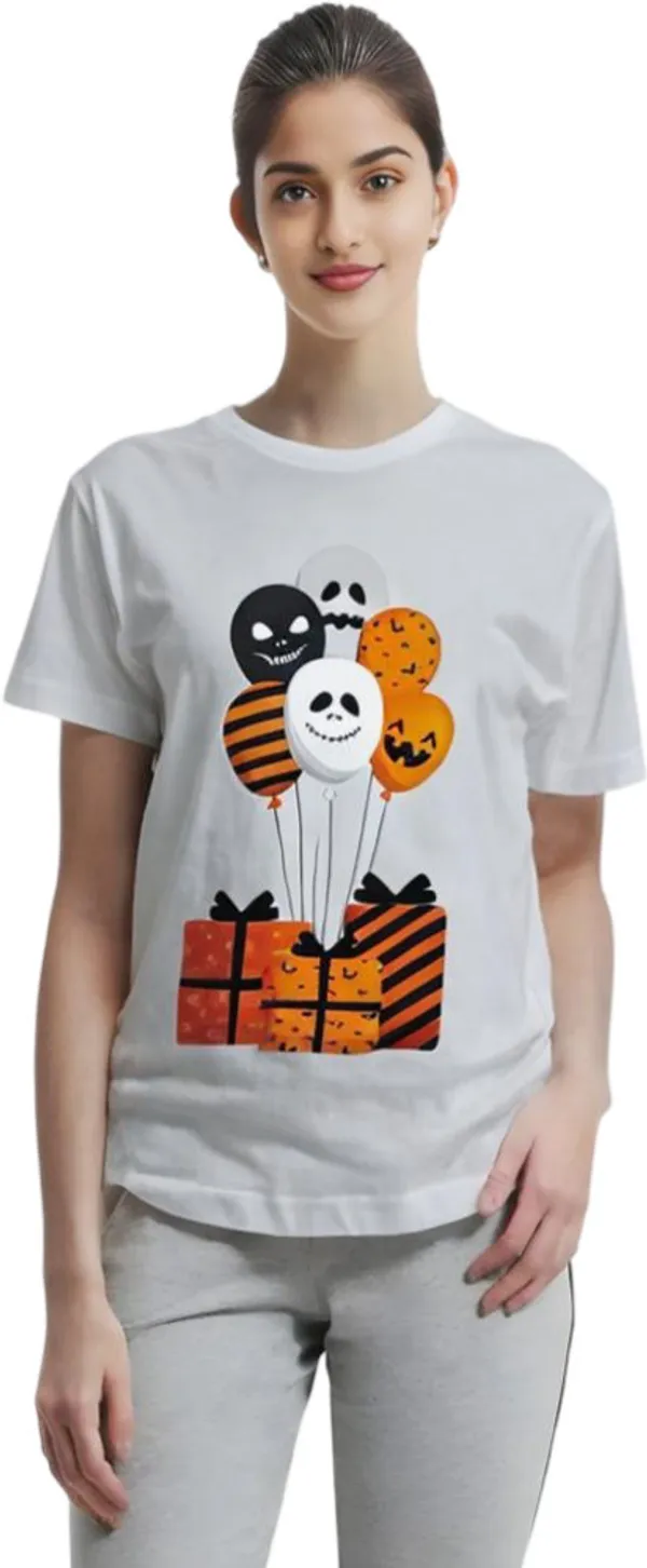 White_Polycotton_Round_Neck_Graphic_Print_T-Shirt_For_Women