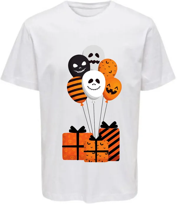 White_Polycotton_Round_Neck_Graphic_Print_T-Shirt_For_Women