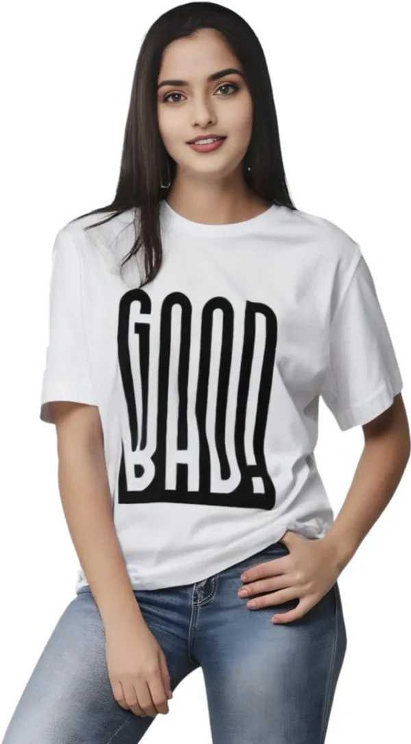 White_Polycotton_Round_Neck_Graphic_Print_T-Shirt_For_Women