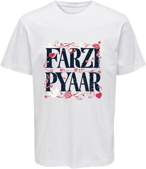 White_Polycotton_Round_Neck_Graphic_Print_T-Shirt_For_Women