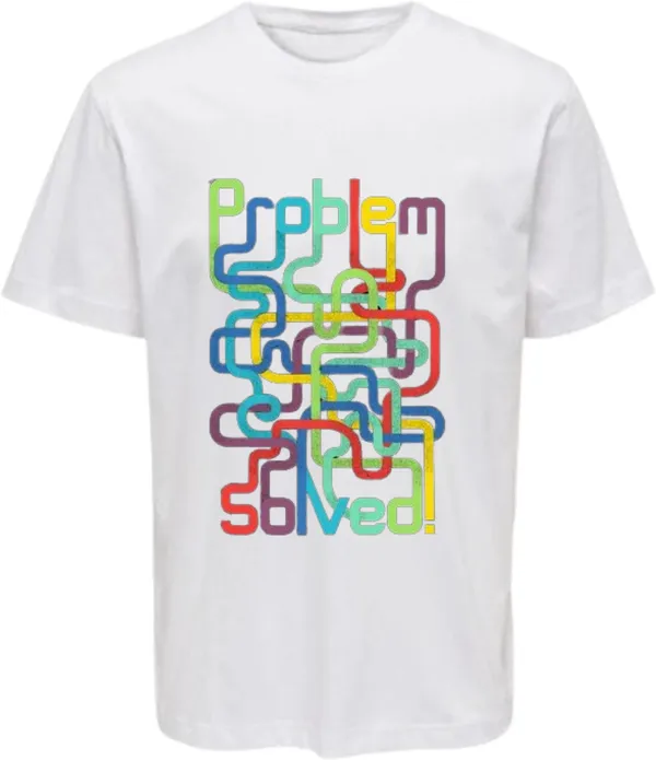 White_Polycotton_Round_Neck_Graphic_Print_T-Shirt_For_Women