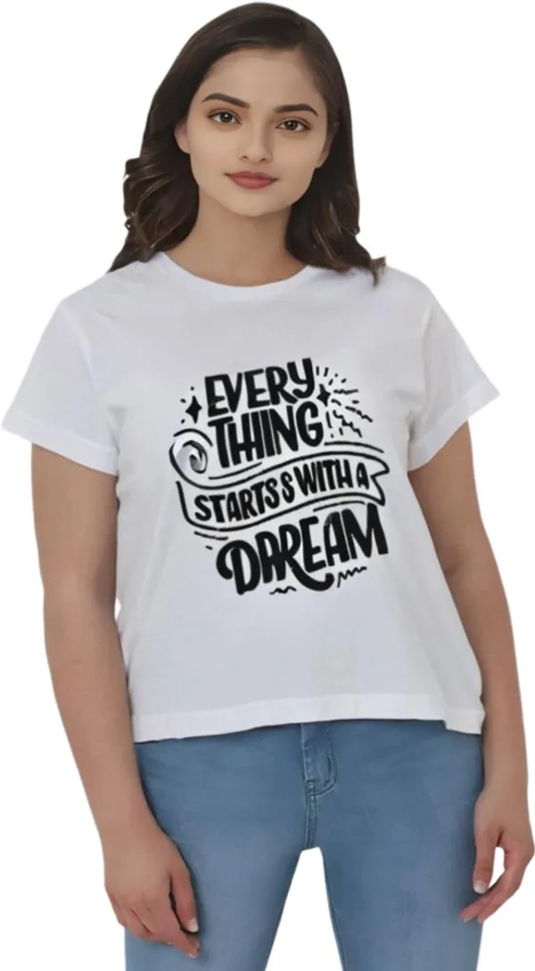 White_Polycotton_Round_Neck_Graphic_Print_T-Shirt_For_Women