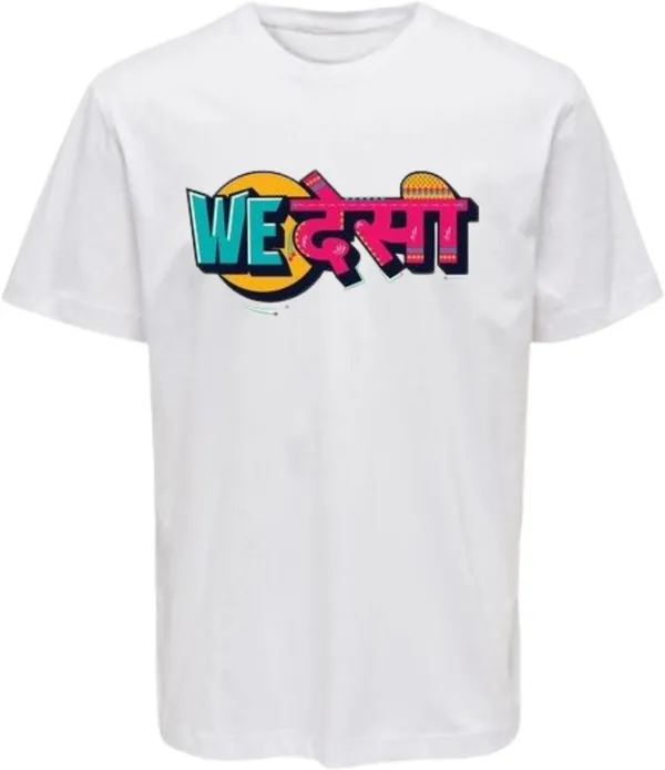 White_Polycotton_Round_Neck_Graphic_Print_T-Shirt_For_Women