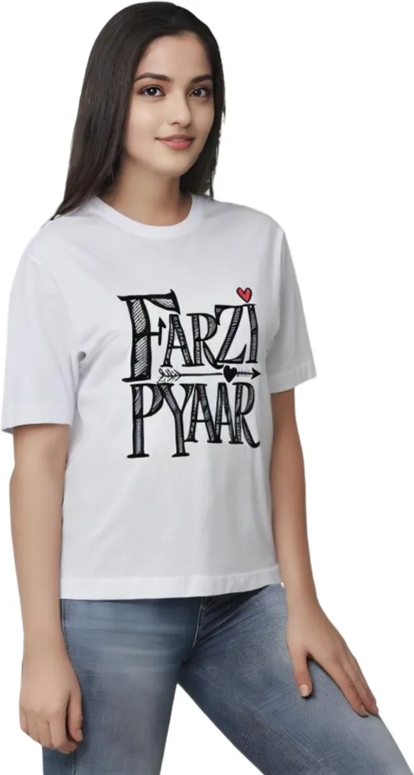 White_Polycotton_Round_Neck_Printed_T-Shirt_For_Women