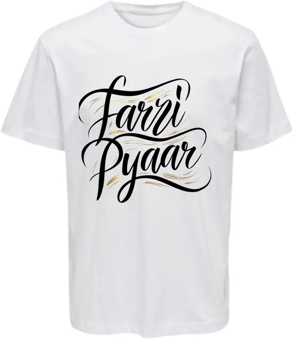 White_Polycotton_Round_Neck_Printed_T-Shirt_For_Women