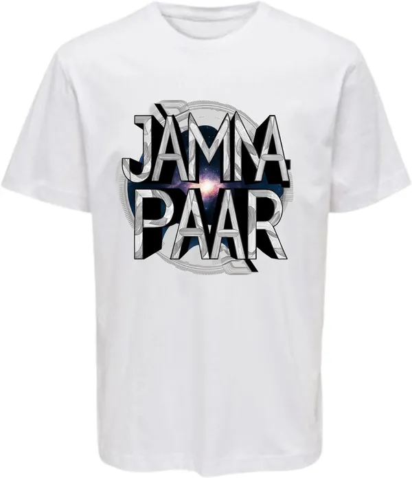 White_Polycotton_Round_Neck_Printed_T-Shirt_For_Women