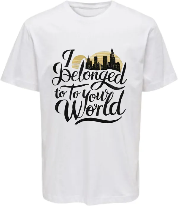 White_Polycotton_Round_Neck_Printed_T-Shirt_For_Women