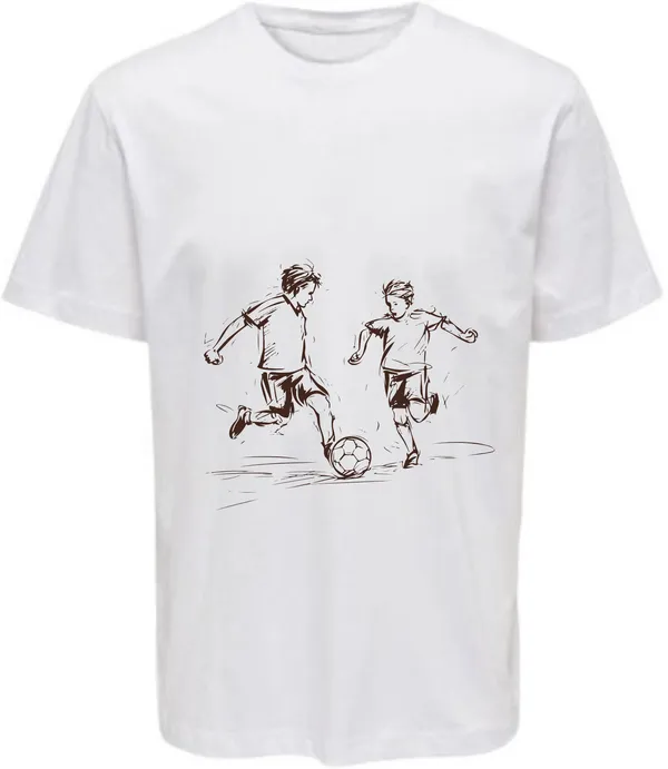 White_Polycotton_Round_Neck_Printed_T-Shirt_For_Women