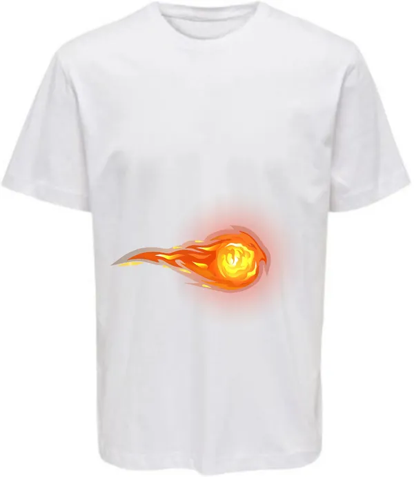 White_Polycotton_Round_Neck_Printed_T-Shirt_For_Women
