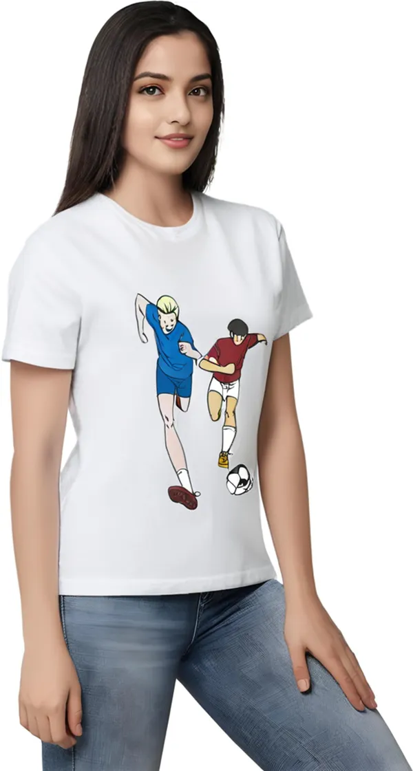 White_Polycotton_Round_Neck_Graphic_Print_T-Shirt_For_Women