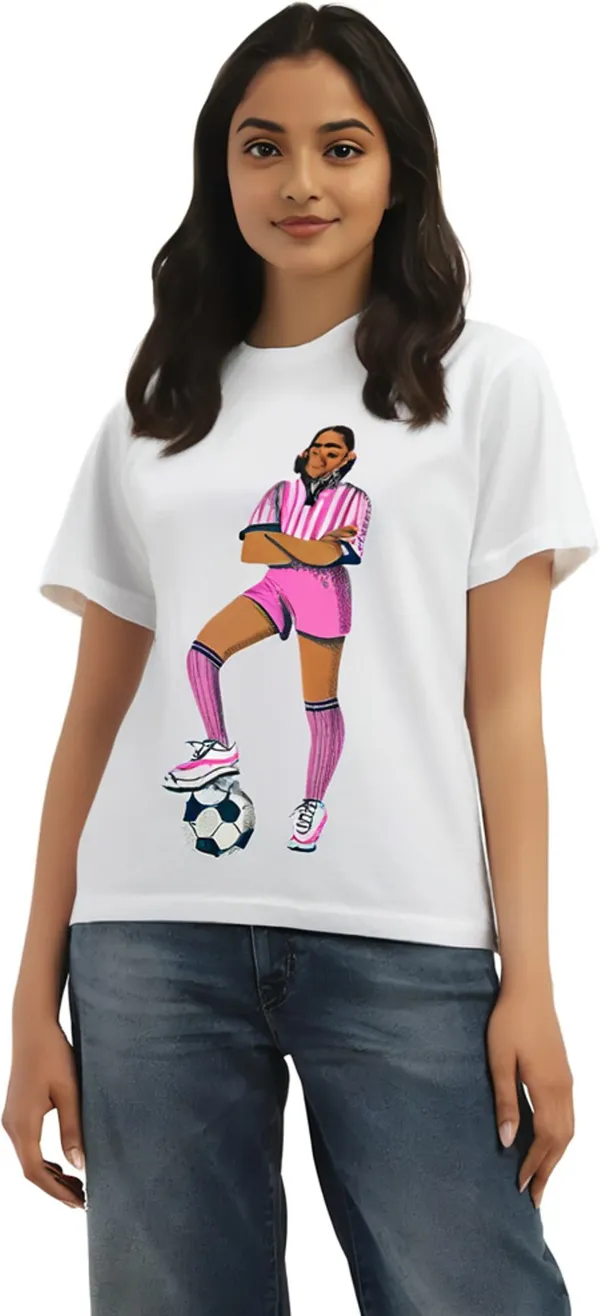 White_Polycotton_Round_Neck_Graphic_Print_T-Shirt_For_Women