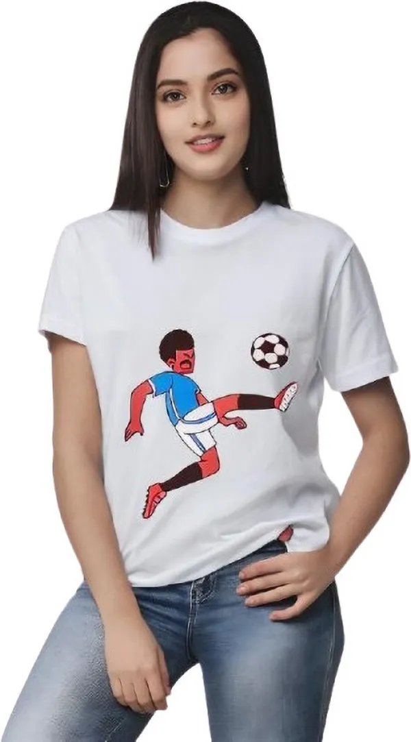 White_Polycotton_Round_Neck_Graphic_Print_T-Shirt_For_Women
